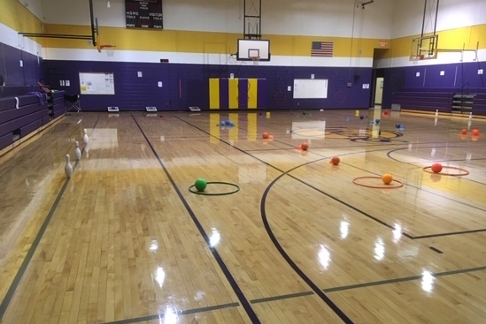 PE gym floor