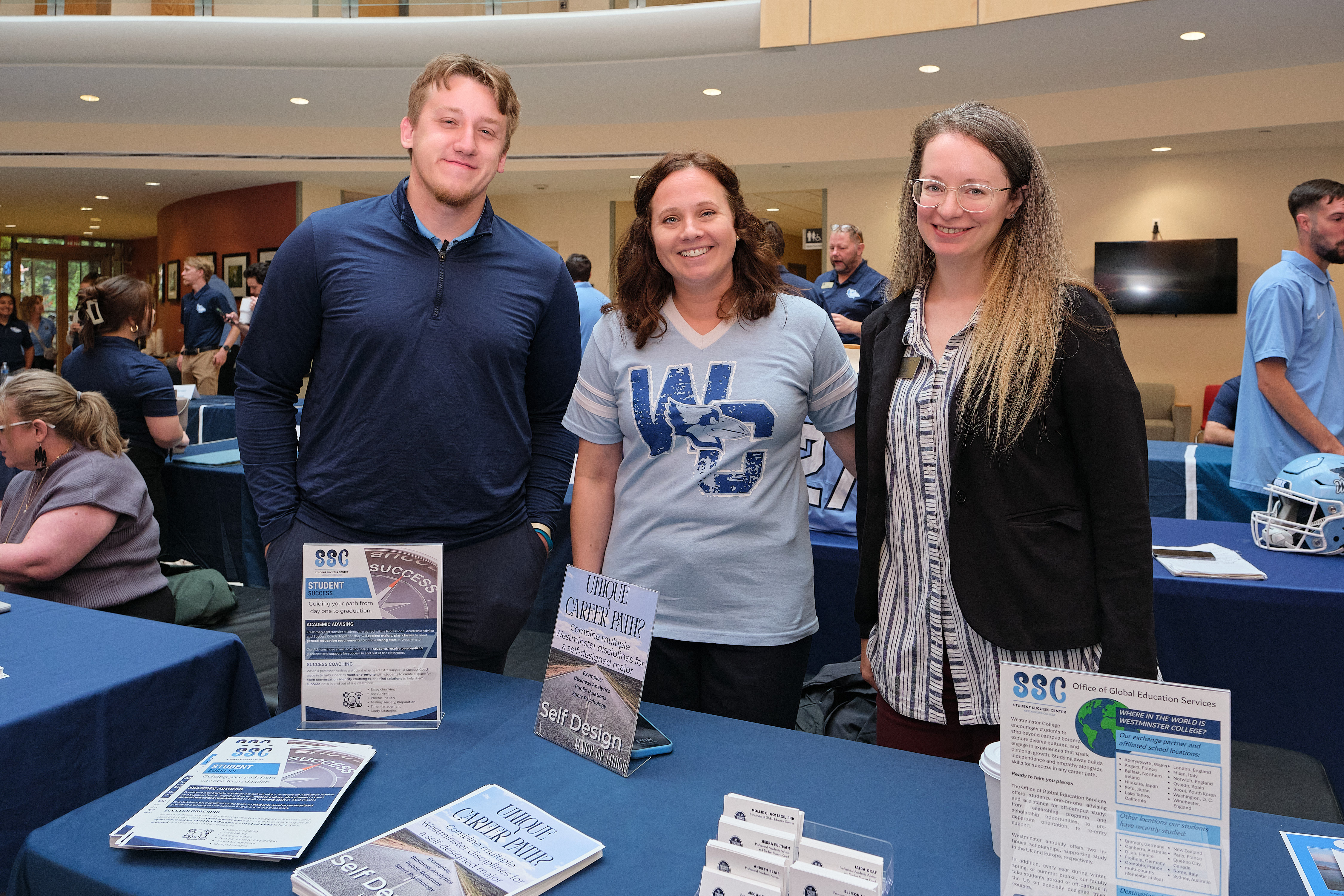 3 people from Westminster College Student Success Team
