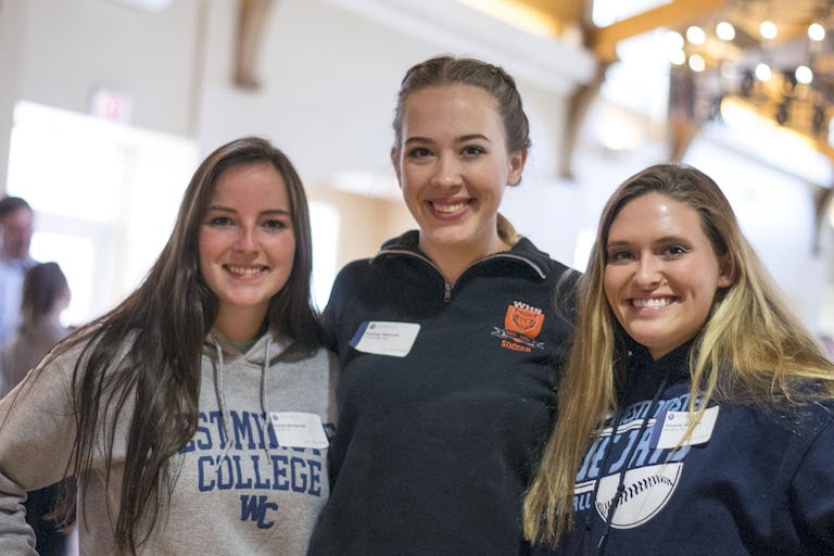 A group photo of the five executive board members of Westminster College’s Student Government Association