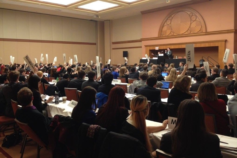 Model UN session